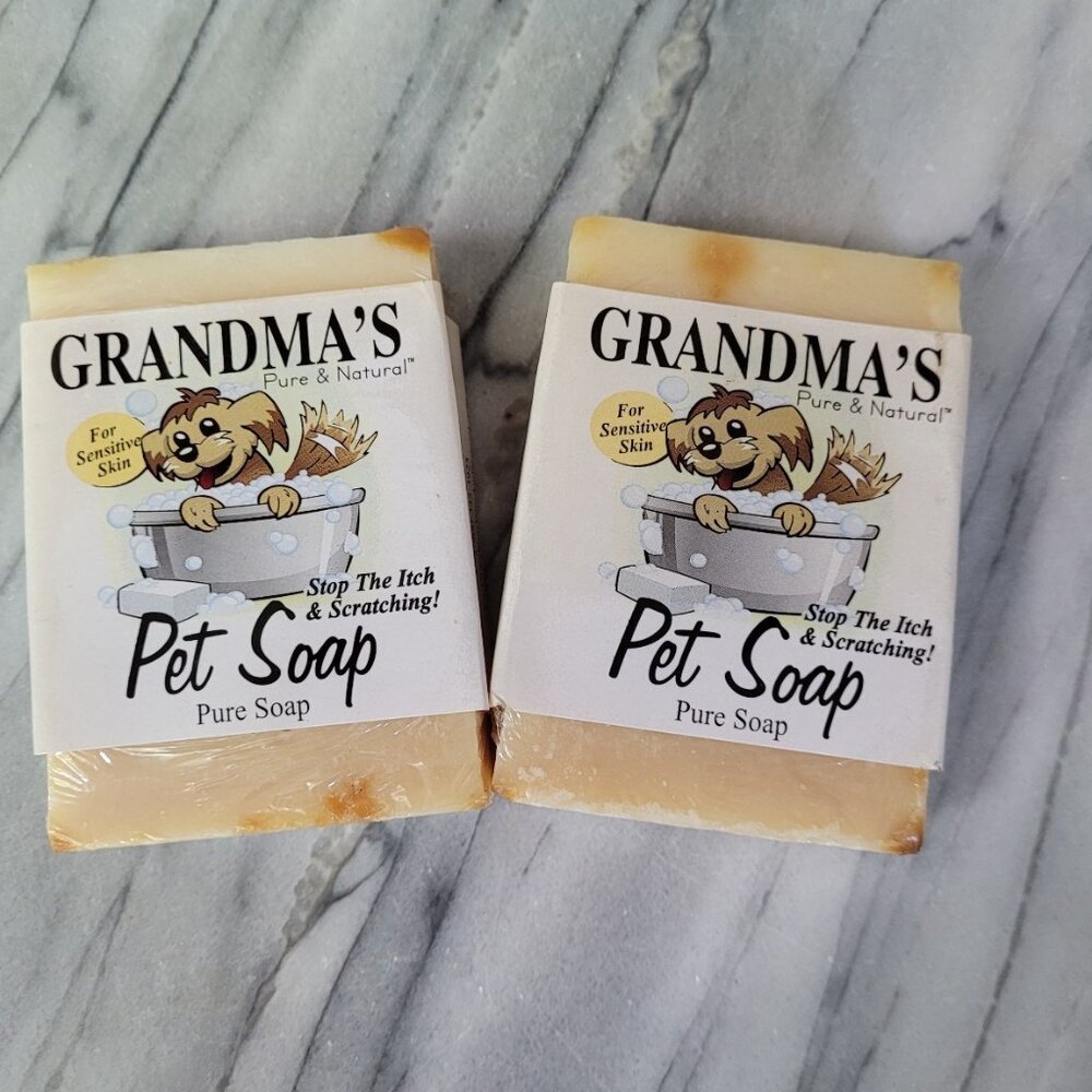 Grandma’s Pet Soap Pure and Natural Stop The Itching 2 Bars